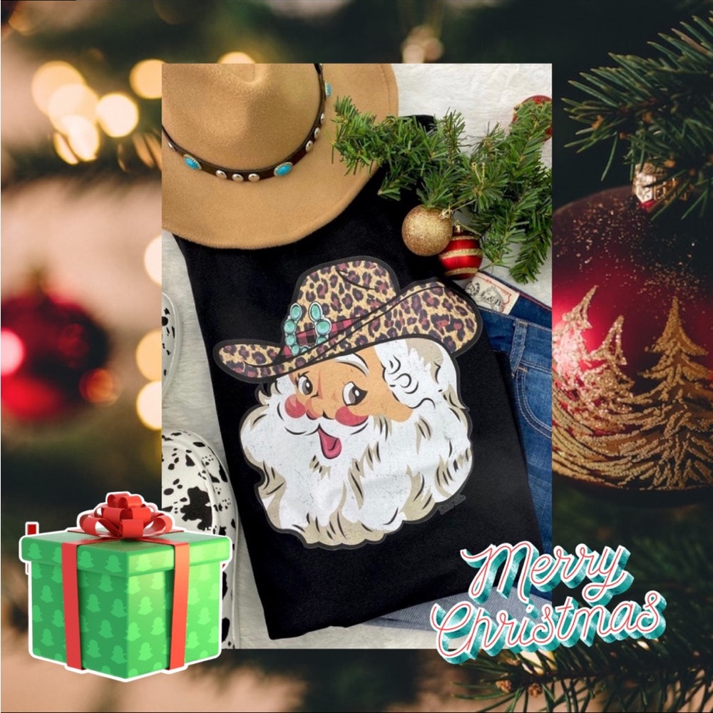 Country Santa Christmas Shirt